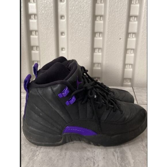 Nike Air Jordan 12 Retro Black Edition Dark Concord Sneakers SIZE 4.5